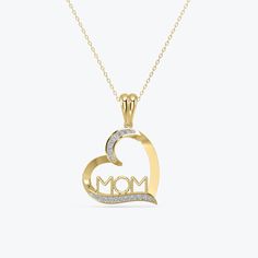 14k Gold Diamond Necklace, Heart Shape Necklace, Mom Necklace, Best Gift for Mother Pendant Details:  Height: 12.7mm Width: 13.3mm Thickness: 1.7mm Bail opening: 1.7mm Stone material: genuine diamond Stone shape: round Total number of diamonds: 12 Total diamond weight: 0.07 ct. Diamond color: H-G Diamond clarity rating: SI1-SI2 Stone Setting: prong Metal: Solid 14K Yellow Gold Chain Type: Cable  Finish: high polish  We use only MINED DIAMONDS which are 100 % real natural Diamond, not Lab-grown D Hallmarked Yellow Gold Heart Necklace For Mother's Day, Yellow Gold Open Heart Necklace For Mother's Day, Yellow Gold Heart Cut Necklace For Mother's Day, Mother's Day Heart Cut Necklace Stamped 14k, Mother's Day Heart Cut 14k Stamped Necklace, Silver 14k Gold Heart Necklace For Mother's Day, 14k Gold Heart Necklace For Mother's Day, Silver Heart Necklace In 14k Gold For Mother's Day, Yellow Gold Heart Necklace For Anniversary On Mother's Day