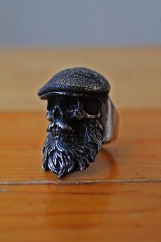 BEARDED IRISH RING Pewter Material Ship from Jakarta, Indonesia. standard shipping use DHL Global Mail takes 10 to 15 days. Express Shipping use DHL Express takes 4 to 7 working days. kindly chat me on conversation for any question Thanks for visiting my gallery Symbolic Metal Skull Ring For Collectors, Handmade Metal Skull Ring Collectible, Adjustable Gothic Skull Ring Collectible, Adjustable Silver Skull Ring Collectible, Bearded Skull, Satanic Jewelry, Harley Davidson Rings, Calico Jack, Irish Ring