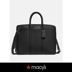 in stock Coach Men, Business Essentials, Travel Collection, Leather Briefcase, Travel Gear, Personal Shopping, Travel Luggage, Laptop Bag, Luggage Bags