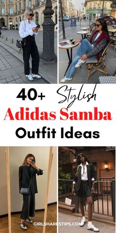 Step up your fashion game with these 40+ stylish outfit ideas featuring Adidas Samba sneakers! From casual street style to sporty chic, there's a look for every occasion. | Adidas Samba outfit women | Adidas Samba outfit winter | Adidas Samba outfit black | Adidas Samba outfit women street styles | Adidas Samba outfit summer | Adidas Samba outfit aesthetic | black Adidas Samba outfit | Adidas Samba classic outfit | outfits with Adidas Samba | Adidas Samba outfit black pants Samba Aesthetic, Adidas Samba Outfit Women, Sambas Adidas Women Outfit, Samba Adidas Outfit, Adidas Samba Women, Samba Outfit Ideas, Samba Classic, Samba Sneakers, Looks Adidas