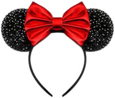 Mouse Ears Headband, Red Sparkle, Ears Headband, Mickey Ears, Mouse Ears, Deep Black, The Magic, Black Red, Sparkle