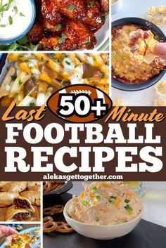 the ultimate list of 50 last minute football recipes