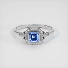 Custom designed 1.34 Ct. Asscher - Octagon Blue Sapphire Ring set in 18K White Gold. Purchase as designed or customize by selecting another sapphire or setting of your choosing. Gia Certified Octagon Sapphire Ring, Luxury Style, Gia Certified Octagon Sapphire Luxury Ring, Luxury Gia Certified Octagon Sapphire Ring, Octagon Brilliant Cut Sapphire Ring With Diamond, Gia Certified Sapphire Octagon Ring, Classic Octagon Sapphire Ring With Diamond, Octagon White Gold Sapphire Ring With Diamond Cut, White Gold Sapphire Ring With Brilliant Octagon Cut, White Gold Octagon Sapphire Ring With Brilliant Cut