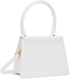 a white handbag on a white background