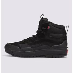 Vans Ultrarange Exo Hi Mte-2 Waterproof Boots Black Black Women 8.5 (Men 7) New. Box Has No Top. Shoes Have Tag. The Mte-2 Hydroguard 360o Package Is Watertight And Stretchable. Mte-2 Primaloft Insulation Package Uses A High-Quality Microfiber Thermal Insulation System To Mimic The Warmth-Providing Properties Of Down, Keeping You Warm Without Retaining Internal Moisture. The All-Trac Mte-2 Outsole Offers A Rubber Compound That Provides Flexible Underfoot Lugs To Bend With Terrain Changes, Creati Black Waterproof Lace-up Hiking Boots, Black Slip-resistant Waterproof Boots For Streetwear, Slip-resistant Gore-tex Waterproof Boots For Streetwear, Functional Waterproof Work Boots For Streetwear, Black Slip-resistant Work Boots For Outdoor Activities, Functional Black Waterproof Boots For Winter Sports, Black Waterproof Boots For Winter Sports, Functional Black Mid-top Boots, Gore-tex Waterproof Slip-resistant Boots For Streetwear