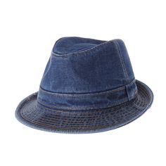 PRICES MAY VARY. Medium : 55~56cm, 21.5~22inch / Large : 57~58cm, 22~22.5inch This hat is lightweight and foldable(NOT STIFF) with a short brim, making it easy to store in a pocket or purse. Its timeless design makes it suitable for both formal and casual occasions. The plain stitch and washed effect adds an edgier spin on the traditional fedora shape. Upturn cuban style, narrow brim design is stylish and provides optimal sun protection. Made of durable and high quality cotton fabric, this fedor Trilby Fedora, Cuban Style, Denim Bucket Hat, Straw Fedora Hat, Hat Patterns To Sew, Denim Hat, Men's Hats, Leather Hats, Cloche Hat