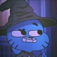 a cartoon character wearing a witches hat