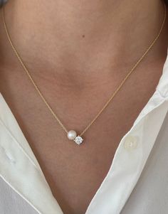 Solitaire Necklace, CZ Solitaire Necklace, Pearl Necklace, Single Pearl Necklace Choker, Gold Tiny Solitaire Necklace, Everyday Necklace, Minimal Necklace, Minimalist Jewelry, Pearl jewelry, Pearl Necklace, Pearl Choker,Simple Pearl Necklace,  Pearl CZ Necklace, Birthday Gift for her, gold necklace, chain necklace, gift for mom, bridesmaid gifts, pearl chain necklace, tiny pearl necklace, charm necklace, Silver Necklace  925 Sterling Silver  Gold & Rose Gold & Silver Vermeil  Single Real Freshwa Unique Wedding Necklaces, Classy Pearl Jewelry, Simple Classic Jewelry, Brides Jewelry Ideas, Gold Necklace Ideas, Gold And Pearl Jewelry, Bride Jewelry Pearl, Bridal Pearl Jewelry, Unique Pearl Necklace