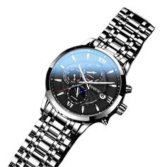 Switzerland Automatic Sports Watches – Bellissimo Deals Swiss Automatic Watches, Moon Phase Calendar, Trendy Watches, Affordable Watches, Gift Of Time, Elegant Designs, Stylish Gifts, Sport Watches, Black Watch