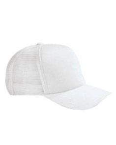 5-Panel Twill Trucker Cap - WHITE - OS | Big Accessories 5-Panel Twill Trucker Cap in White | Cotton Trucker Cap, White Cotton, Baseball Hats, Hats, Free Shipping, White, Color