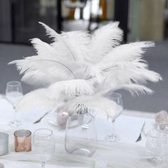 12 Pack | 13-15inch White Natural Plume Real Ostrich Feathers, DIY Centerpiece Fillers Centerpiece Filler, Feathers Diy, Eiffel Tower Centerpiece, Feather Arrangements, Boho Themed Party, Ostrich Feather Centerpieces, Feather Garland, Cake Stand Decor, Eiffel Tower Vases