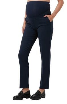 These polished maternity pants are an essential workday staple with their bump-cradling high waist and plenty of stretch for every stage of pregnancy. Over-the-bump waistband Front slant pockets 96% polyester, 4% elastane Hand wash, line dry Imported Fitted Maternity Pants, Maternity Straight Leg Bottoms, Maternity Stretch Bottoms, Bump Friendly Straight Leg Maternity Bottoms, Maternity Wear Straight Leg Bottoms, Bump Friendly Maternity Bottoms With Straight Leg, Bump-friendly Straight Leg Maternity Bottoms, Nursing Friendly Fitted Maternity Bottoms, Fitted Nursing Friendly Maternity Bottoms