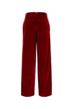 Red Velvet Pant Formal Red Wide Leg Bottoms, Red High-waisted Formal Pants, Red High-waisted Pants For Formal Occasions, Red Wide Leg Pants For Fall Formal Occasions, Formal Red Wide Leg Pants For Fall, Formal Red High-waisted Pants, Classic Red Wide Leg Bottoms, Classic Red Trousers, Formal Red Straight Pants