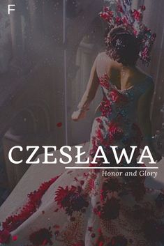 a woman in a dress with flowers on it and the words celsiawa