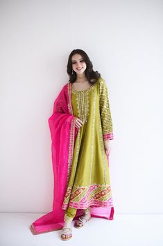 Semi-stitched Chanderi Sharara With Dabka, Green Semi-stitched Lehenga With Dupatta, Semi-stitched Green Lehenga With Dupatta, Green Art Silk Lehenga With Zari Work, Green Art Silk Lehenga With Dupatta, Unstitched Bollywood Green Lehenga, Unstitched Bollywood Lehenga In Green, Bollywood Green Lehenga With Zari Work, Green Semi-stitched Dola Silk Sets