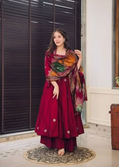 #eBay #eBayStore #eBaySeller #Women #Indian #WinterSummerAndSpring #Handmade #SalwarKameez #ChinonSilk #India #EmbroideryWork #VNeck #Maroon #YesFullyStitched Suits For Women Indian, Trendy Outfits Indian, Gown With Dupatta, Full Sleeve Top, Latest Dress Design, Desi Fashion Casual, Casual Indian Fashion, Salwar Kamiz, Traditional Indian Outfits