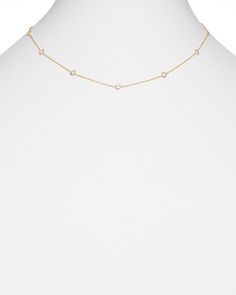 Delicate Diamond Station Necklace, Dainty Station Necklace With Diamond Accents For Formal Events, Dainty Station Necklace With Single Cut Diamonds, Luxury Diamond Station Necklace With Delicate Chain, Gold Station Necklace With Diamond Accents, Gold Diamond Station Necklace For Formal Occasions, Formal Gold Station Necklace With Brilliant Cut, Dainty Gold Station Necklace With Diamond Accents, Dainty Gold Diamond Station Necklace