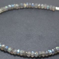 Labradorite Bracelet Labradorite Jewelry Brass Blue Flash | Etsy Labradorite Bracelets With Faceted Round Beads, Bonita Springs, Labradorite Bracelet, Labradorite Jewelry, Labradorite Beads, Bracelet Gemstone, Layered Bracelets, Moon Stone, Strand Necklace