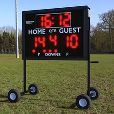 Varsity Scoreboards MS-4 Portable Multi-Sport Scoreboard Outdoor Volleyball Net, Baseball Scoreboard, Softball Pitching Machine, Ac Circuit, Basketball Scoreboard, Softball Pitching, Pitching Machine, Batting Cages