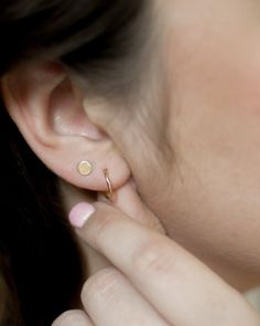 These 14k gold filled hoop earrings are gentle enough for even the most sensitive ears! These hoops measure 10mm.A B O U T • T H I S • P I E C E These dainty earrings are 14k gold filled.S H I P P I N GCurrent processing times are noted on each listing! Standard shipping is typically 3-7 days, expedited shipping is typically 2-3 days.A B O U T • S A L T • W A T E R • A N D • S E A • S T A R SSalt Water and Sea Stars was founded in 2014. At the time, I was a college student who wanted jewelry tha Tiny Adjustable Hoop Earrings, Everyday Tiny Adjustable Earrings, Simple Gold Hoops, Message Necklace, Sea Stars, Bar Necklace Personalized, Hoops Gold, Minimal Earrings, Gold Filled Hoops