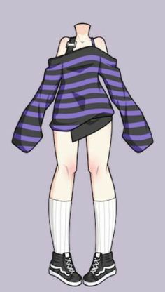 a drawing of a girl in striped shirt and shorts with her arms around her neck