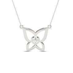 Butterfly Sparkle Necklace_Product Angle_PCP Main Image Elegant Butterfly Diamond Necklace As Gift, Elegant Butterfly Diamond Necklace Gift, Elegant Butterfly-shaped Diamond Necklace Gift, Elegant Diamond Butterfly Charm Necklace, Elegant Diamond Butterfly Necklace With Charm, Elegant Butterfly Diamond Necklace With Diamond Accents, Fine Jewelry Butterfly Necklaces In White Gold, Elegant Butterfly Shaped Diamond Necklace With Accents, Elegant Diamond Necklace With Butterfly Accents