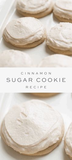 cinnamon sugar cookie recipe with white frosting