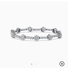 Purchased Before I Found A Second Bracelet. Very Comfortable And Great Length. Beautiful Diamonds And Design. Elegant Diamond White Stackable Bracelets, Effy Jewelry, Great Lengths, Womens Jewelry Bracelets, Diamond Bracelet, Limited Time, Diamonds, Women Jewelry, Bracelet