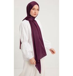 Shine Hijab Shawl - Dark Plum Glossy in texture and elegant in appearance, our shine shawl is set to be the next great addition to your wardrobe! Its sleek shine makes for an impressive final touch to formal wear so you could look and feel your best on any special occasion. FEATURES: - Glossy finish - Suitable for all seasons - Opaque (not transparent) MATERIAL: - 75 cm x 185 cm - Polyester CARE: - Hand wash separately in cold water. - Lay flat to dry. - Iron on low without steam. Made in Turkey Elegant Purple Dupatta For Eid, Elegant Shawl For Eid And Formal Occasions, Elegant Shawl For Formal Eid Occasions, Elegant Formal Shawl For Eid, Elegant Pashmina Shawl For Eid, Elegant Eid Pashmina Shawl, Elegant Purple Shawl Scarf, Elegant Purple Shawl Scarves, Eid Purple Hijab