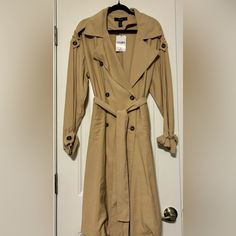 Nwt Small Forever 21 Trench Coat. Never Worn. Casual Forever 21 Outerwear For Work, Casual Outerwear From Forever 21, Casual Work Outerwear From Forever 21, Forever 21 Button-up Outerwear, Forever 21 Long Sleeve Spring Outerwear, Forever 21 Spring Outerwear For Work, Chic Workwear Outerwear From Forever 21, Trendy Workwear Outerwear From Forever 21, Chic Long Sleeve Outerwear By Forever 21