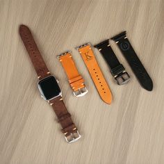 Introducing our Brown Leather Apple Watch Band - a perfect blend of timeless style and functionality. Crafted from high-quality brown leather, this watch band seamlessly combines sophistication with durability. Designed to fit Apple Watches in sizes 38mm, 40mm, 41mm, 42mm, 44mm, 45mm, and 49mm, our leather band ensures a snug and comfortable fit for every wrist. The rich brown hue adds a touch of classic elegance to your Apple Watch, making it a versatile accessory suitable for both casual and f Everyday Brown Watch With Bracelet Strap, Brown Everyday Watch With Bracelet Strap, Modern Brown Watch Accessories With Waxed Finish, Brown Leather Strap Rectangular Watch, Modern Brown Watch Accessories For Everyday, Modern Brown Watches With Bracelet Strap, Brown Rectangular Leather Watches, Rectangular Brown Leather Watches, Modern Brown Rectangular Watch Accessories