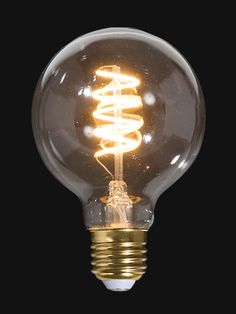 LED Vintage Style Light Bulb, G25, Medium Size (E26) Spiral Filament New York City Background, Vintage Light Bulbs, Candle Types, Vintage Bulbs, Edison Lighting, Light Bulb Lamp, Lamp Socket, Antique Lamps, Lamp Parts