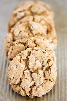 three cookies are stacked on top of each other