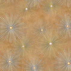 Buy NE51007 Nouveau Luxe by Seabrook Wallpaper Wallpaper Single, Starburst Wallpaper, Mid Century Modern Renovation, Discount Wallpaper, Gold Bedroom, Brown Wallpaper, Star Wallpaper, Bathroom Wallpaper, Storage Design