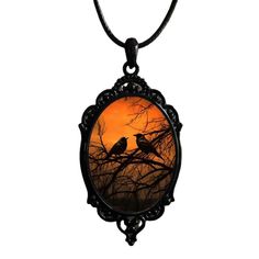 Witch Necklace Pendants, Halloween Pendant, Witch Necklace, Halloween Retro, Resin Pendant Necklace, Witch Jewelry, Gothic Necklace, Necklace Pendants, Vintage Gothic