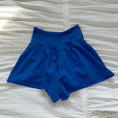 Size Xs. Color Blue. Brand New Condition. Offer Pls Blue Solid Color Shorts For Vacation, Blue Shorts For Vacation, Blue Workout Shorts With Wide Waistband, Blue High Waist Stretch Shorts, Stretch High Waist Blue Shorts, Blue High-waist Stretch Shorts, Blue Solid Color Beach Shorts, Stretch Blue Bottoms, Blue Stretch Bottoms With Solid Color