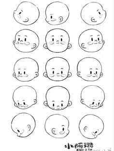 the steps to draw cartoon heads for children