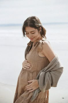 The Sevilla Dress // Rye Bohemian Linen Maxi Dress For Brunch, Linen V-neck Dress With Tie Straps, Brown Linen Maxi Dress, Chic Linen Maxi Dress With Tie Straps, Neutral Linen Maxi Dress For Vacation, Brown Linen Dress For The Beach, Brown Linen Maxi Dress For The Beach, Maternity Shoot Outfit, Twirly Dress