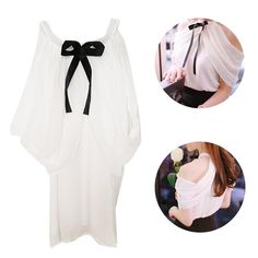 sexy off shoulder top slash chiffon blouse White Shirt Women, Women Blouses Fashion, White Shirts Women, Sleeveless Turtleneck, Off Shoulder Top, Chiffon Blouse, Off Shoulder Tops, Blouse Styles, Shirt Women