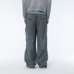 Description:The Spliced Raw Edge Trousers are an exemplary showcase of deconstruction and distressed aesthetics, blending these elements into a striking and modern design. These trousers feature wild splicing and deconstruction on the front an... Diagonal Lines, Diagonal Line, Raw Edge, Blending, Contemporary Style, Fashion Forward, Overalls, Modern Design, Sense