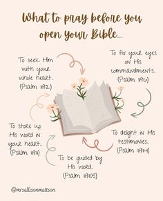 what to pay before you open your bible