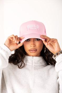 Step out this season with our iconic girls trucker hat, No tickets for the tour? No problem. Our pink Girls tour trucker hat is the perfect accessory to add to your everyday outfit, featuring an embroidery print, adjustable snap closure, and fitted with a curve brim. Women Support Women, Girl Trucker, Embroidery Print, Support Women, Everyday Outfit, No Problem, Women Supporting Women, Egift Card, Pink Girl