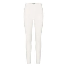 Skims Terry Lounge Seamless Legging *New With Tags* Description: 26” Inseam Color: Snow Fabric: 84% Modal / 12% Nylon / 4% Spandex Fit: Model Is Size 14 And 5’ 9”, Wearing Skims 2x White Fitted High-cut Leg Pants, Chic High Stretch White Pants, Casual White Bottoms With Minimal Stretch, White High-waist Elastane Leggings, White Elastane Pants For Loungewear, White Micro-elastic Elastane Leggings, Micro-elastic White Elastane Bottoms, Tight White Elastane Pants, White Elastane Lounge Pants