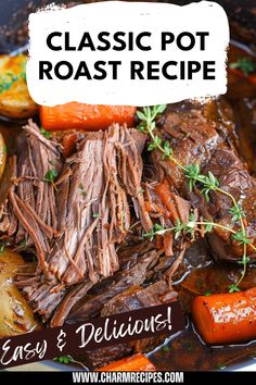 a pot roast recipe with carrots and beef