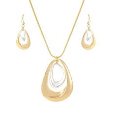 PRICES MAY VARY. ✨High-Quality Craftsmanship: This women's necklace and earring set is meticulously crafted using high-quality materials, ensuring its durability and long-lasting beauty. The creative pendant design adds a trendy and stylish touch to any outfit, making it a perfect addition to your everyday jewelry collection. 🔗Adjustable Size: This fashion pendant necklace has a length design that fits most neck sizes, and it also comes with an adjustable extender chain for added convenience. A Women's Necklace, Fashion Pendant, Silver Ring Set, Chain Fashion, Outfit Making, Silver Jewelry Pendant, Teardrop Necklace, Necklace And Earring Set, Classic Jewelry