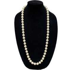 Miriam Haskell Faux Pearl Necklace Bubble Beads 36 Inches Long Beaded Signed Vtg | eBay Affordable Beaded Costume Pearl Necklace, Gold Hand-strung Pearl Necklace With Round Beads, Luxury Hand-strung Pearl Necklace With Round Beads, Miriam Haskell Clip On Earrings, Miriam Haskell Necklace, Miriam Haskell, Antique Jewelry Necklace, Vintage Inspired Outfits, Faux Pearl Necklace