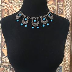 ON SALE Huge Sale Going On Now.... Ends Soon!! Pretty blue beaded vintage 1960s necklace in good vintage condition. Measures 16 and three-quarter inches long by almost 2 inches dangling down. Would dress up any outfit and is a nice addition to any collection. 1960s Necklace, Desert Hot Springs, Orange Necklace, Blue Beaded Necklace, Huge Sale, Gorgeous Bracelet, Flower Heart, Metal Bracelets, Vintage 1960s