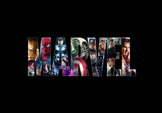 the word captain america written in photoshopped to look like it is made out of avengers