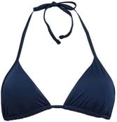 Solid Color Triangle Top Swimwear For Sports, Solid Triangle Top Swimwear For Sports, Sports Swimwear With Padded Triangle Top, Sports Triangle Top Swimwear With Padded Cups, Solid Color Nylon Swimwear With Padded Cups, Solid Nylon Swimwear With Padded Cups, Padded Nylon Swimwear For Beachwear, Padded Elastane Swimwear, Adjustable Seamless Nylon Swimwear