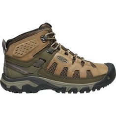 men's hiking boots in brown and black